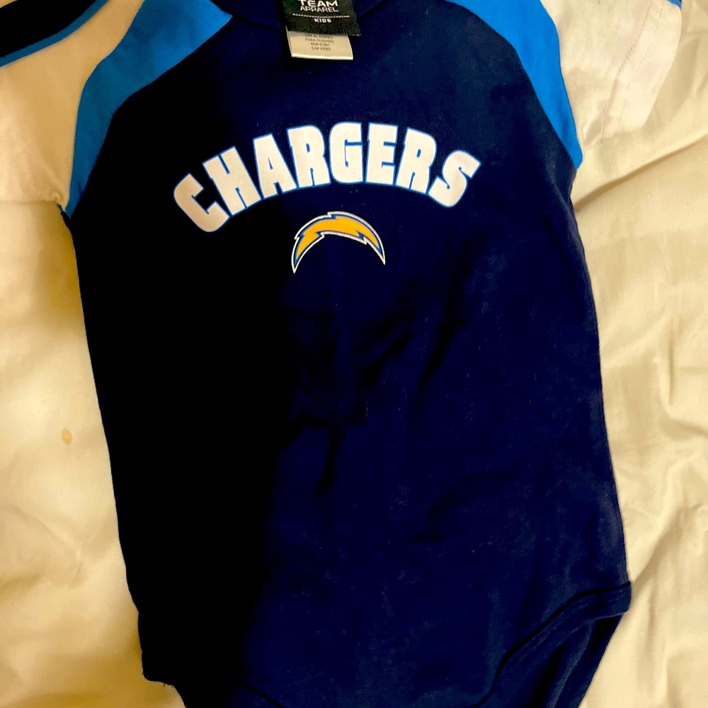 NWOT Chargers Baby Onesie 18mo